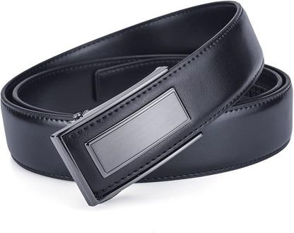 Men’s Belt Beltox Ratchet Dress Leather Buckle Belt Black Brown Blue 1 3/8” Gift Box