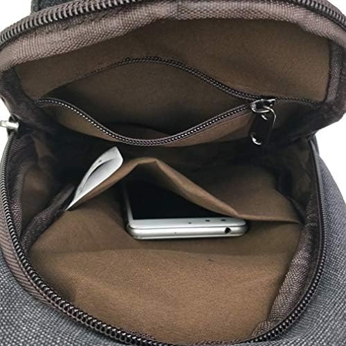 Hebetag Leather Sling Bag Crossbody Backpack for Men Women Travel Outdoor Camping