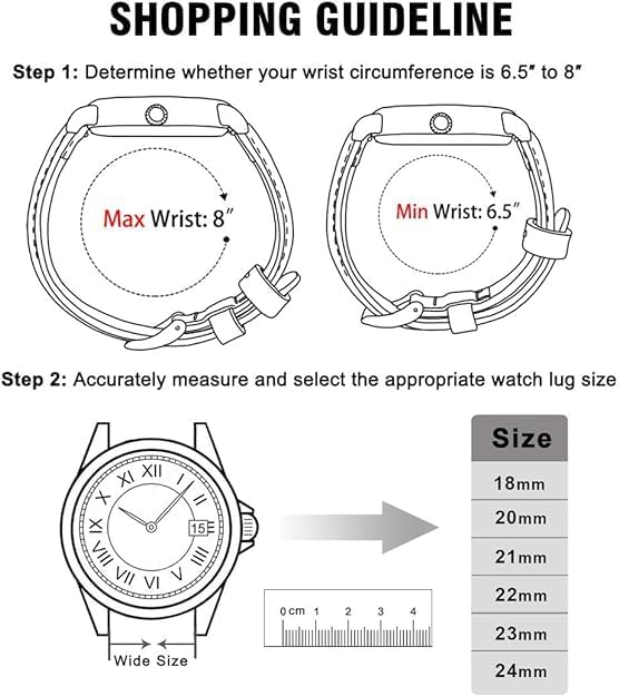 Ritche Christmas Gift Quick Release Leather Watch Bands Genuine Watch Straps for Men Women Top Grain Leather Watch Strap, White Elephant Gifts, Stocking Stuffers for Men, Father's Day gifts