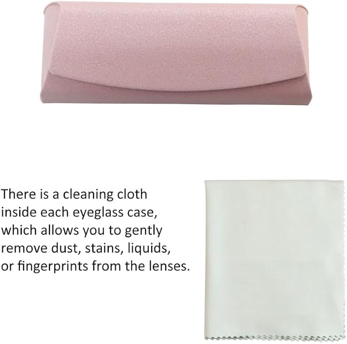 VisionGlobal Hard Shell Eyeglass Case for Eyeglasses and Sunglasses for Men/Women and Kids