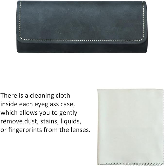 VisionGlobal Hard Shell Eyeglass Case for Eyeglasses and Sunglasses for Men/Women and Kids