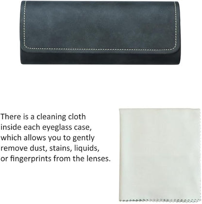 VisionGlobal Hard Shell Eyeglass Case for Eyeglasses and Sunglasses for Men/Women and Kids