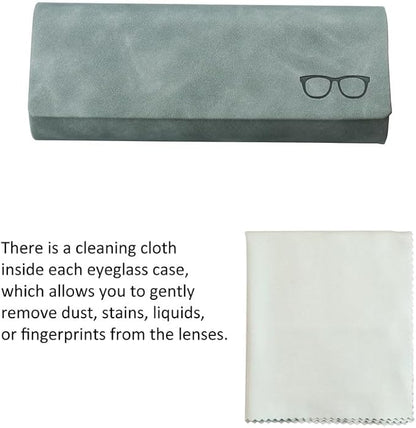 VisionGlobal Hard Shell Eyeglass Case for Eyeglasses and Sunglasses for Men/Women and Kids