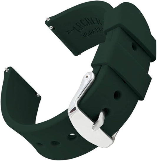 Archer Watch Straps - Soft Silicone Quick Release Watch Bands