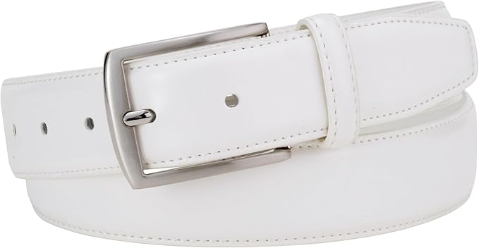 KM Legend Mens Leather Dress Belt for Work Business and Casual