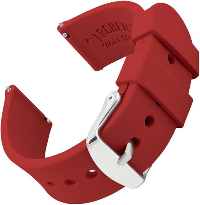 Archer Watch Straps - Soft Silicone Quick Release Watch Bands