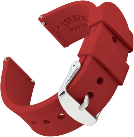 Archer Watch Straps - Soft Silicone Quick Release Watch Bands