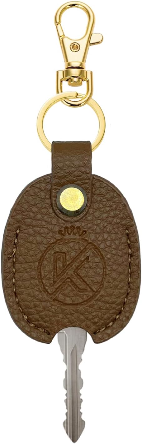 Leather Key Sleeve for Broken Key, Car Key Cover, Key Loop Replacment, Key Fod Protector Keychain for Women/Men