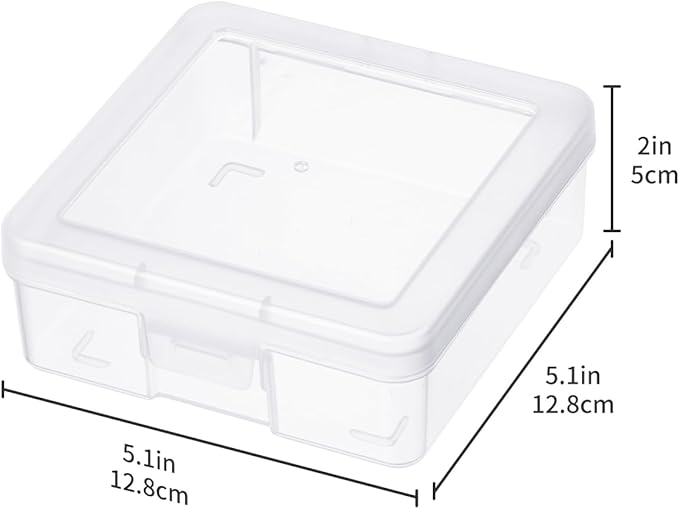 novelinks Plastic Small Storage Bins with Lids for Organizing, Mini Clear Storage Containers and Stackable Storage Box Organizer for Pencil Boxes, Task Boxes, Crayon Boxes (18 Pack Small)