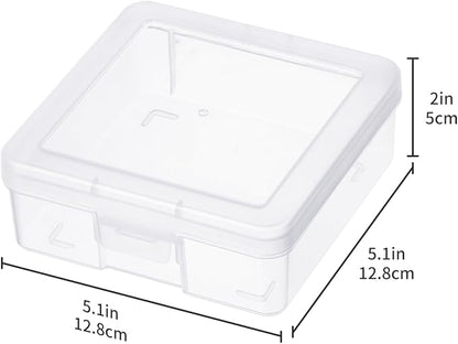 novelinks Plastic Small Storage Bins with Lids for Organizing, Mini Clear Storage Containers and Stackable Storage Box Organizer for Pencil Boxes, Task Boxes, Crayon Boxes (18 Pack Small)