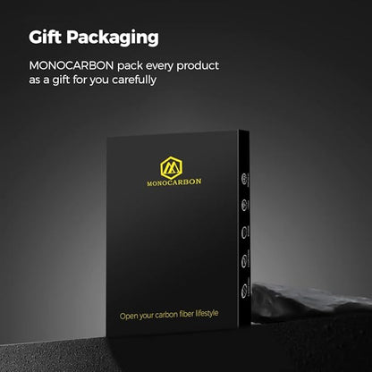 MONOCARBON Carbon-Fiber-Money-Clip-for-Men, Minimalist-Money-Holder for Cash, High Elastic Carbon-Fiber-Wallet, Slim and Durable