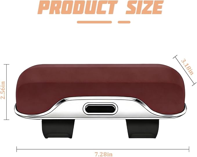 zipelo Sunglasses Holder for Car Sun Visor, Protective Automotive Eyeglasses Storage Case Hanger, Soft Vehicle Interior Glasses Organizer Box Accessories, Universal Fit (Coffee)