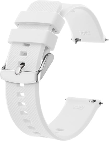 BISONSTRAP Watch Strap 18mm 19mm 20mm 21mm 22mm, Quick Release Silicone Watch Bands for Men Women