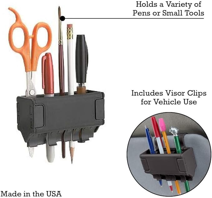 Easy To Use Products Pen Grip, Pencil Holder in Black (2 Pack)