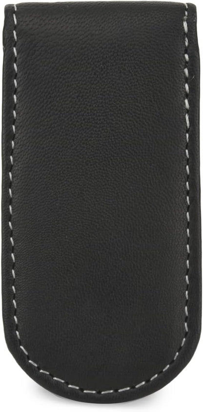 LB LEATHERBOSS Men's New Leather Strong Magnetic Money Clip