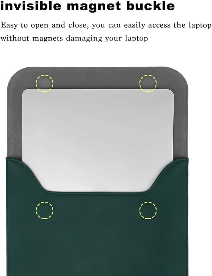 MOSISO Laptop Case 13.3 inch, 13-13.3 inch Laptop Sleeve Compatible with MacBook Neo 13 A18 Pro A3404 /Air 13/Pro 13/Pro 14 M5 M4 M3 M2 M1, Faux Suede Leather Case with Small Bag, Peacock Green