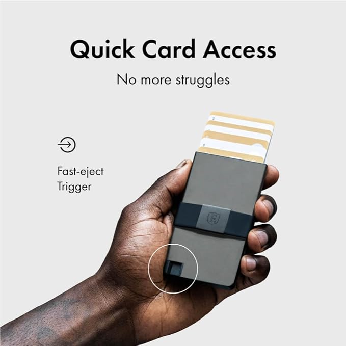 Ekster Aluminum Cardholder Wallet for Men | Metal Wallets with RFID Blocking Layer | Slim & Minimalist Aluminum Wallet with Push Button for Quick Card Access