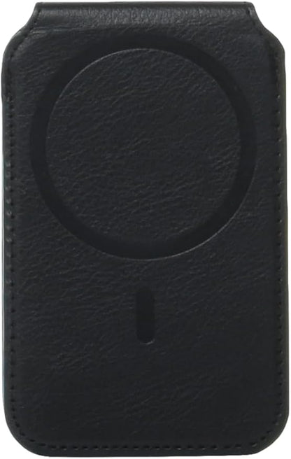 umoven Wallet for Men - Pop Up Case, Cash Slot, and Credit Card Slot - Slim Aluminum Wallet with RFID Blocking, Minimalist Leather Wallet Front Pocket with ID Window, Gift Box (Dark black)