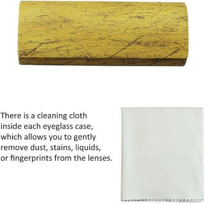 VisionGlobal Hard Shell Eyeglass Case for Eyeglasses and Sunglasses for Men/Women and Kids