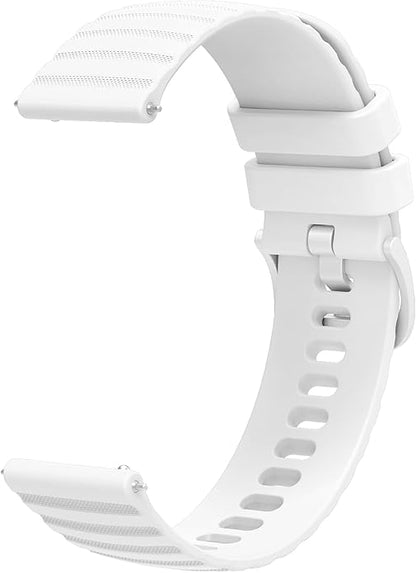 FanTEK Compatible with 18mm 20mm 22mm Watch Bands Quick Release Replacement Wristband, Silicone Sport Bands for Men Women