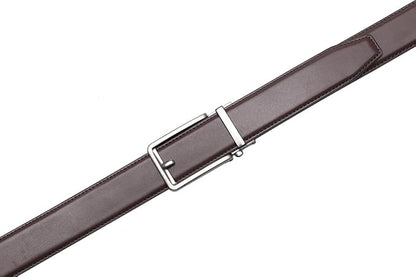 Fabio Valenti Mens Belt,Ratchet Belt Dress with 1 3/8" Genuine Leather with Easier Adjustable Buckle, Trim to Fit