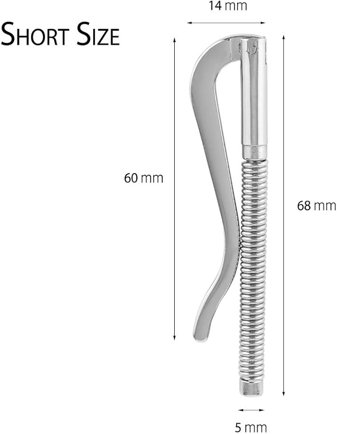 YBONNE 2Pcs 68mm Spring Metal Money Clip Insert Bar Replacement for Bifold Wallet