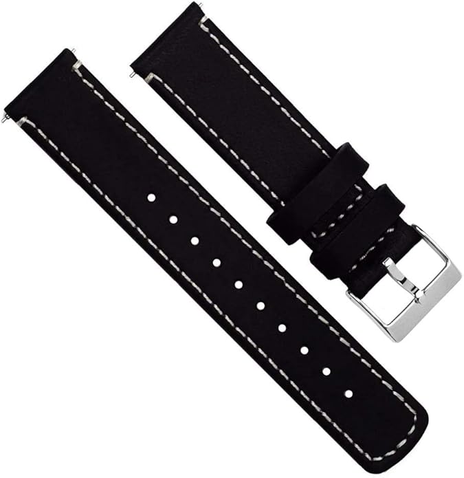 BARTON WATCH BANDS - Top Grain Leather Watch Bands Compatible with Apple Watch Models - 1, 2, 3, 4, 5, 6, 7, 8, 9, 10, SE, Ultra & Ultra 2