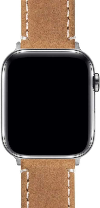BARTON WATCH BANDS - Top Grain Leather Watch Bands Compatible with Apple Watch Models - 1, 2, 3, 4, 5, 6, 7, 8, 9, 10, SE, Ultra & Ultra 2