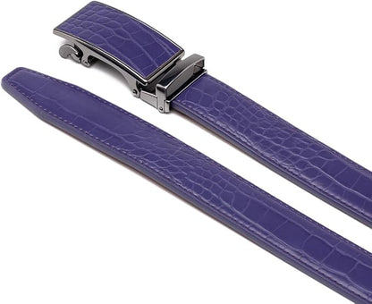 Fabio Valenti Mens Belt,Ratchet Belt Dress with 1 3/8" Genuine Leather with Easier Adjustable Buckle, Trim to Fit