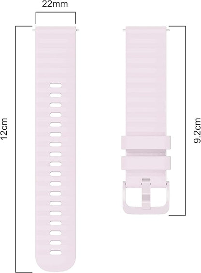 FanTEK Compatible with 18mm 20mm 22mm Watch Bands Quick Release Replacement Wristband, Silicone Sport Bands for Men Women