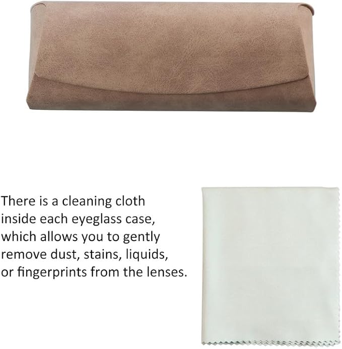 VisionGlobal Hard Shell Eyeglass Case for Eyeglasses and Sunglasses for Men/Women and Kids
