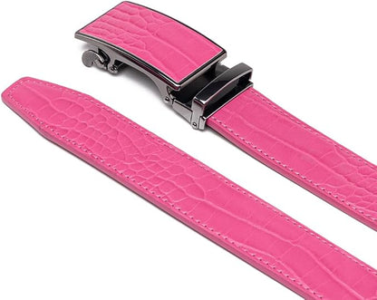 Fabio Valenti Mens Belt,Ratchet Belt Dress with 1 3/8" Genuine Leather with Easier Adjustable Buckle, Trim to Fit