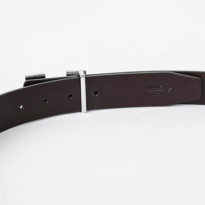 Aurolran Men&Womens Leather Dress Belt Business Automatic Buckle Belt Color-Black Silver Gold