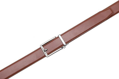 Fabio Valenti Mens Belt,Ratchet Belt Dress with 1 3/8" Genuine Leather with Easier Adjustable Buckle, Trim to Fit
