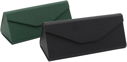 Real Sic Glasses Case for Men and Women - Magnetic Folding Hard Shell Sunglass Holder - Inspired by Solid Color