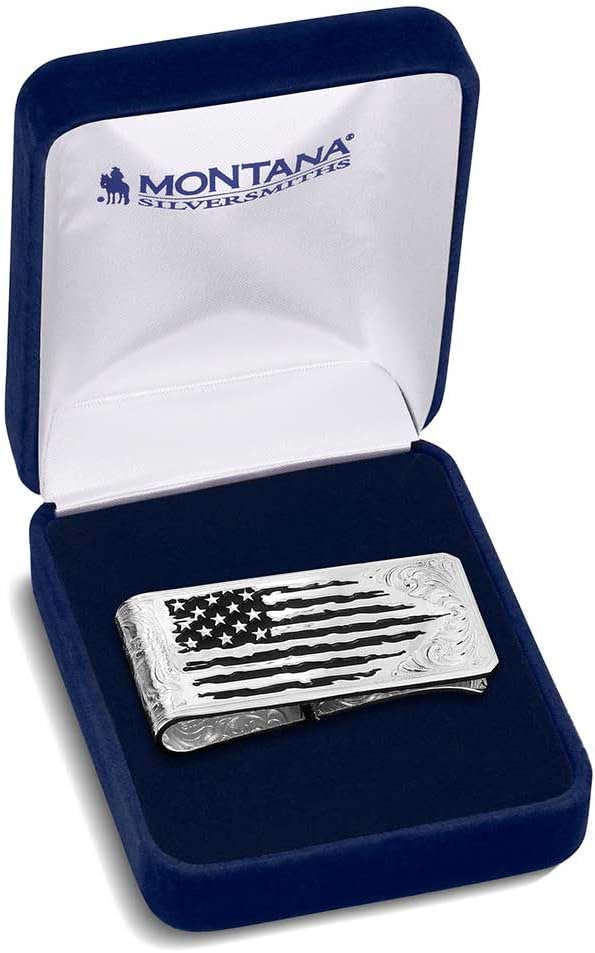 Montana Silversmiths Made in the USA Western Lifestyle Money Clip (American Made Strength)
