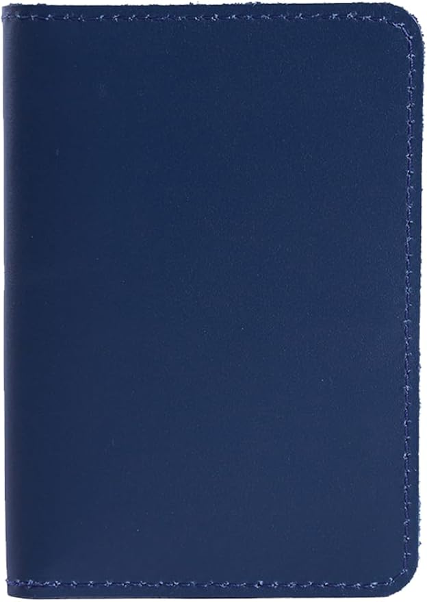 INCARNE US Leather Passport Holder for Travel - Passport Case - Passport Wallet for Men - Passport Cover for Women Sleeve Protector - Travel Essentials Vacation Luggage Travel Gifts - Classic Blue