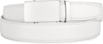 VATAN Men's Belt Leather Ratchet Belt for Men Dress Casual Every Day with Adjustable Buckle, Trim to Fit