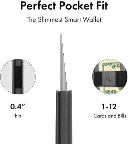 Ekster - Parliament Pop Up Minimalist Wallet for Men - Mens Wallets Leather - RFID Blocking Card Holder Wallet with Push Button and Card Ejection - Leather Wallet - Easy Access