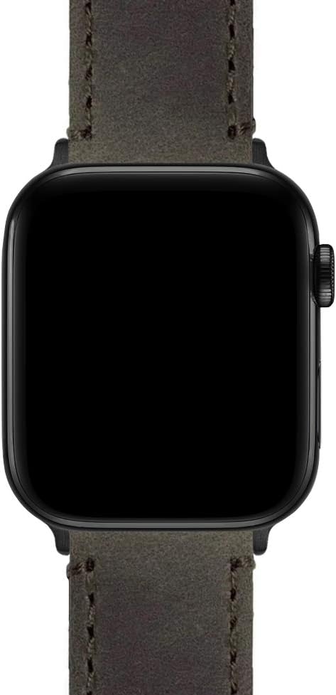 BARTON WATCH BANDS - Top Grain Leather Watch Bands Compatible with Apple Watch Models - 1, 2, 3, 4, 5, 6, 7, 8, 9, 10, SE, Ultra & Ultra 2