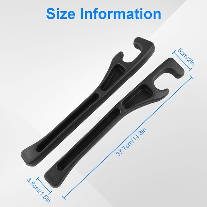 2PCS Car Seat Gap Filler,Anti-Drop Car Seat Crack Organizer,Prevent Items Falling Between Seats - Flexible & Durable for Universal Vehicles,Car Interior Accessories(Black)
