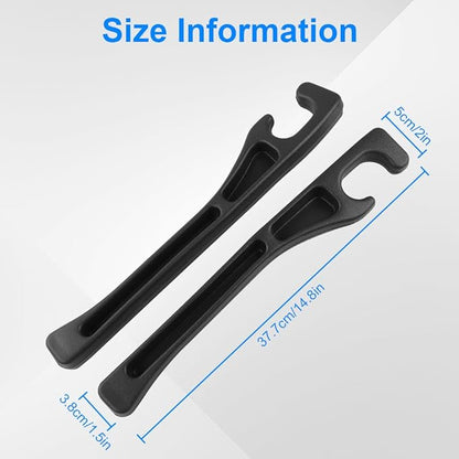 2PCS Car Seat Gap Filler,Anti-Drop Car Seat Crack Organizer,Prevent Items Falling Between Seats - Flexible & Durable for Universal Vehicles,Car Interior Accessories(Black)