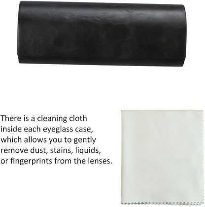 VisionGlobal Hard Shell Eyeglass Case for Eyeglasses and Sunglasses for Men/Women and Kids