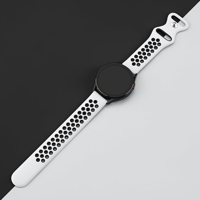 Meliya 20mm 22mm Watch Bands Quick Release Replacement Wristband, Soft Silicone Bands Breathable Sport Replacement Straps for Men Women