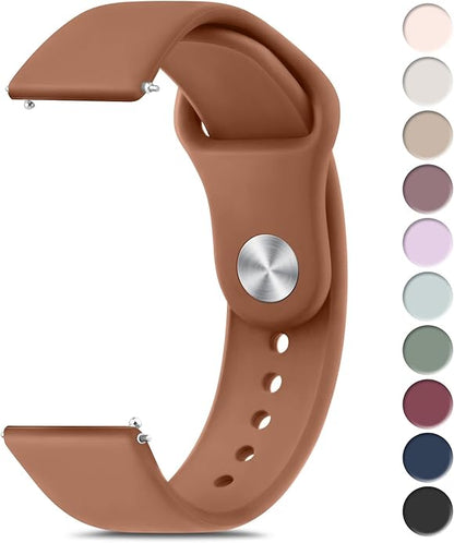 Meliya 22mm Watch Bands Quick Release Replacement Wristband, Soft Silicone Sport Replacement Straps for Men Women