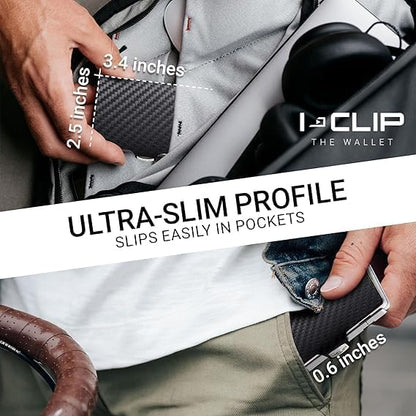 I-CLIP, Premium Men's Leather Wallet, Versatile Changeable Money clip, Secure Card Holder, Compact Men's Wallet Minimalist, Sleek Slim Design, Perfect Money Clip Wallet for Men