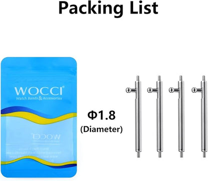 WOCCI 19mm Quick Release Spring Bars, Pins for 19mm Watch Band