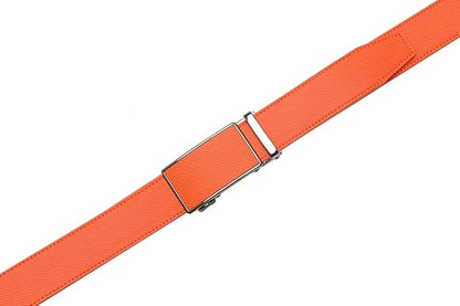 Fabio Valenti Mens Belt,Ratchet Belt Dress with 1 3/8" Genuine Leather with Easier Adjustable Buckle, Trim to Fit
