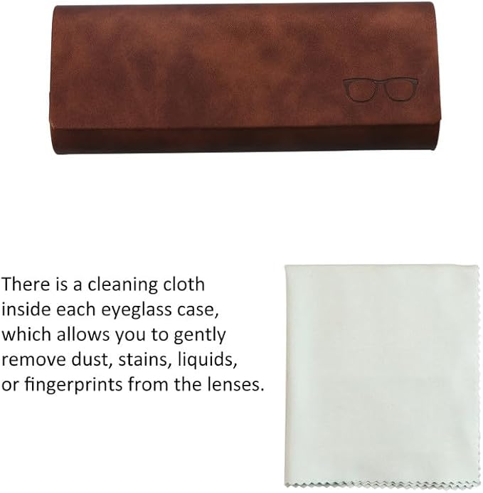 VisionGlobal Hard Shell Eyeglass Case for Eyeglasses and Sunglasses for Men/Women and Kids