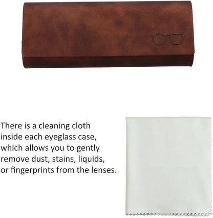 VisionGlobal Hard Shell Eyeglass Case for Eyeglasses and Sunglasses for Men/Women and Kids